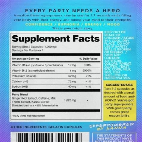 party kaps|Party Pill Kaps 2 caps Psychoactive Alkaloid Supplement.